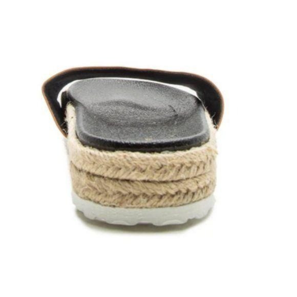 !! NEW !! Tan Espadrille Slides - Picture 4 of 5